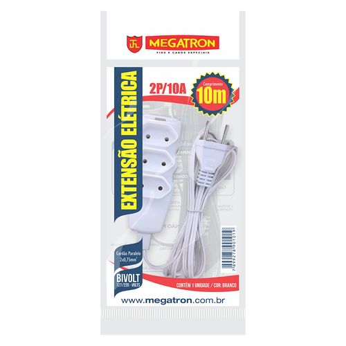 MEGATRON - EXTEN TRIP PL 2P 10A 2X0,75X03M BR