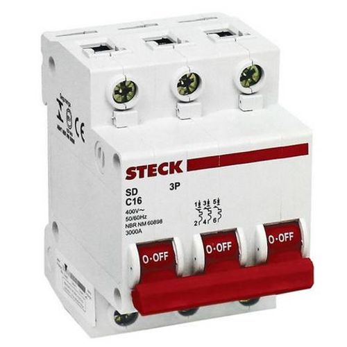 STECK - DISJ DIN TRIP 125A CURVA C