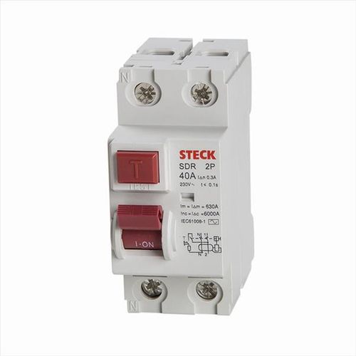 STECK - INTERRUPTOR FUGA DR 2P 40A 30MA
