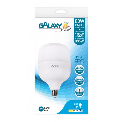 Imagem do produto GALAXY - LAMP LED ALTA POT  80W-5200LM 6500K*