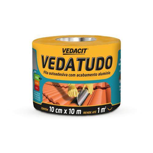VEDACIT - FITA MULTIUSO ADESIVA ALUM 0,45X10MX0,7*
