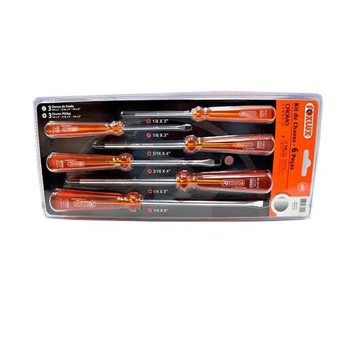 FOX/FAMASTIL - CHAVE FENDA/PHILLIPS JG 06PÇ