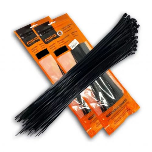 FOXLUX - ABRAÇ NYLON PT 4,8X380 C/50