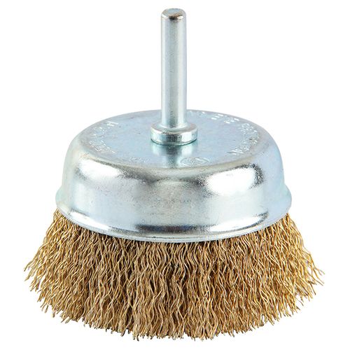 BRASFORT - ESCOVA AÇO LATONADO COPO HASTE 50 7255