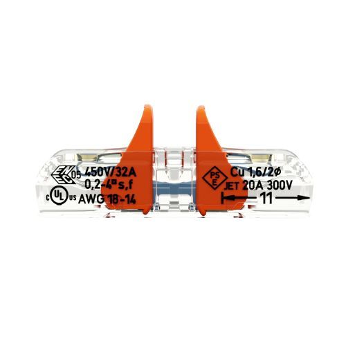 WAGO - CONECTOR EMENDA RETO 2P 0,14/4MM