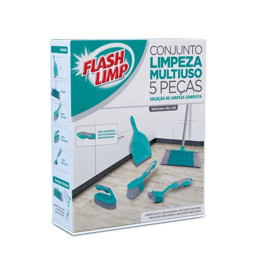 FLASH LIMP - KIT LIMPEZA MULTIUSO 5 PÇ LAV6590**