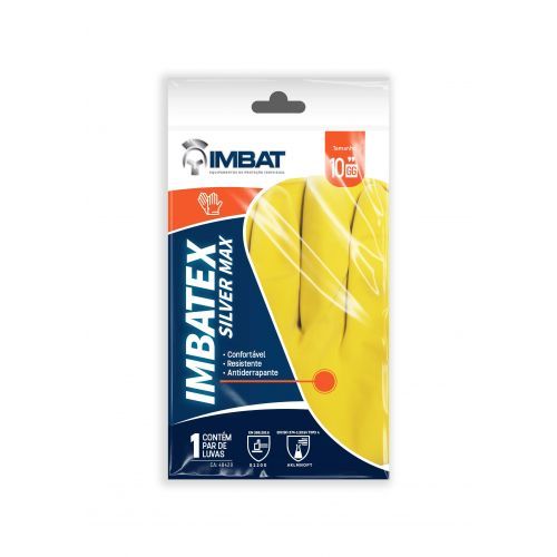 IMBAT - LUVA MAO LATEX LISA AM 09CM (G)